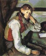 Paul Cezanne Boy with a Red Waistcoat oil painting artist